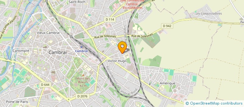 localisation de l'entreprise MONSIEUR DANIEL BERTHE  CAMBRAI