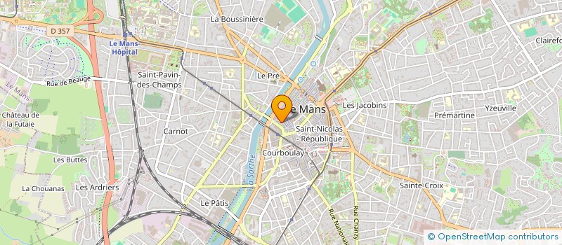 localisation de l'entreprise MONSIEUR DANIEL BERTHEAU à LE MANS