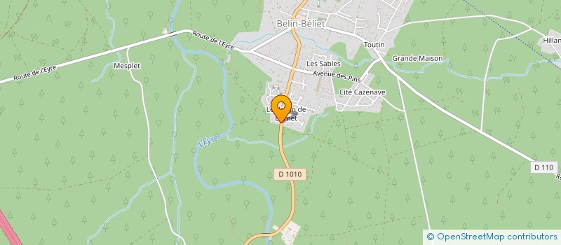 localisation de l'entreprise MONSIEUR DANIEL BERTOLOTTI  BELIN-BELIET