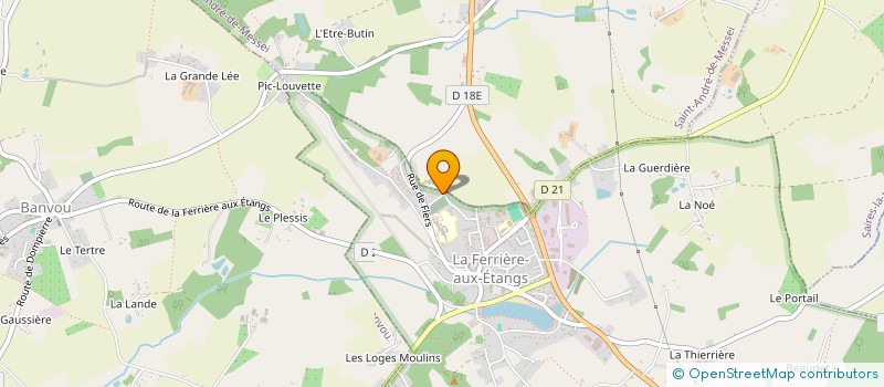 localisation de l'entreprise MONSIEUR DANIEL BERTRAND à LA FERRIERE AUX ETANGS