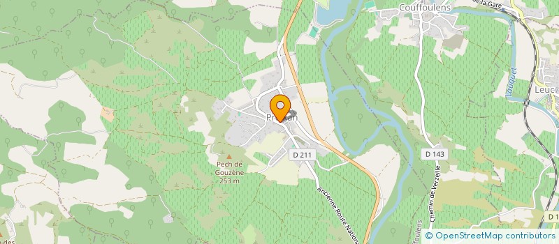 localisation de l'entreprise MONSIEUR DANIEL BERTRAND  PREIXAN