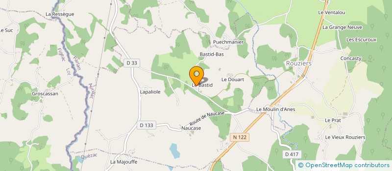 localisation de l'entreprise MONSIEUR DANIEL BESSONIES à SAINT-JULIEN-DE-TOURSAC