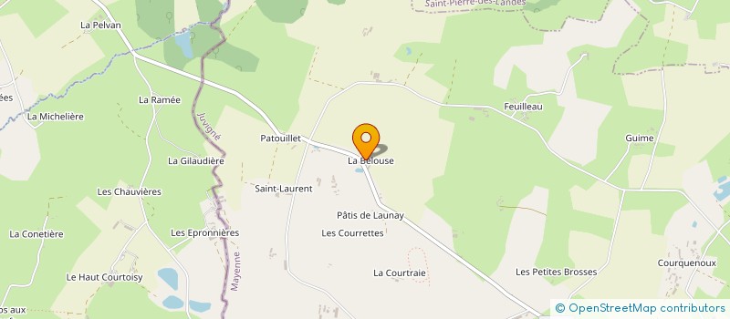 localisation de l'entreprise MONSIEUR DANIEL BEUNET à JUVIGNE