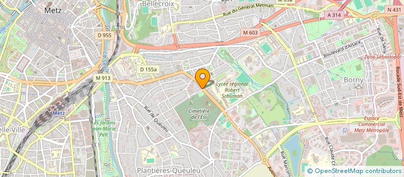 localisation de l'entreprise MONSIEUR DANIEL BEURTON à METZ