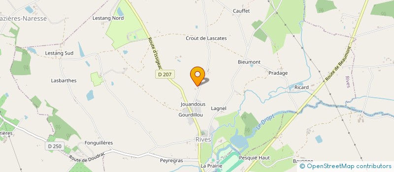 localisation de l'entreprise MONSIEUR DANIEL BEYNE  RIVES