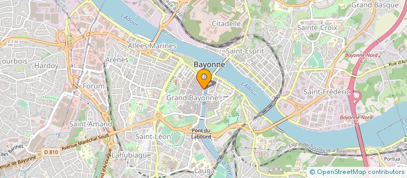 localisation de l'entreprise MONSIEUR DANIEL BEZAULT à BAYONNE