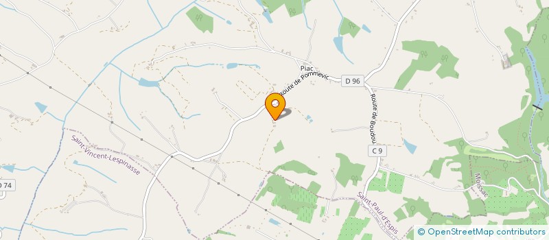 localisation de l'entreprise MONSIEUR DANIEL BICHET  SAINT-VINCENT-LESPINASSE