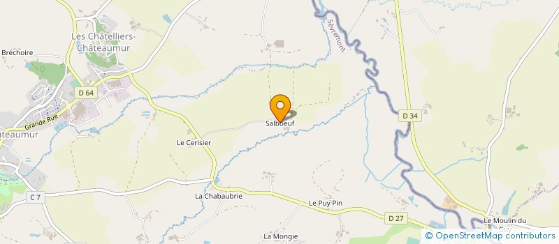 localisation de l'entreprise MONSIEUR DANIEL BIDAUD à SEVREMONT