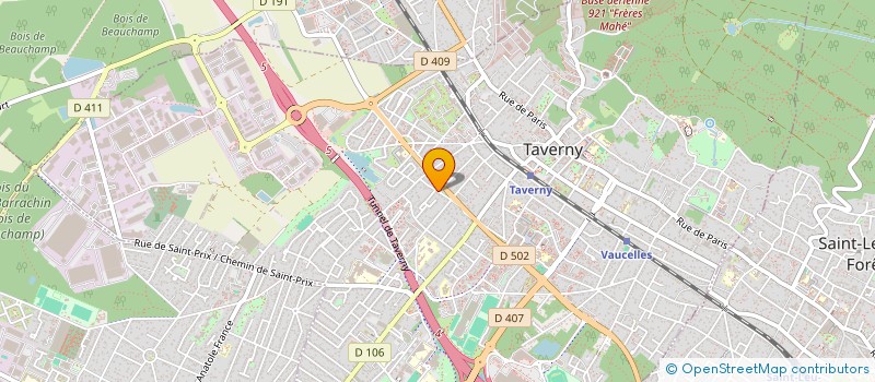 localisation de l'entreprise MONSIEUR DANIEL BIDAUD  TAVERNY