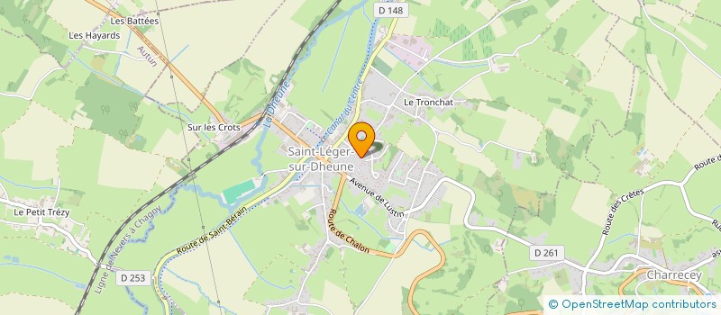 localisation de l'entreprise MONSIEUR DANIEL BIDAUT à SAINT-LEGER-SUR-DHEUNE