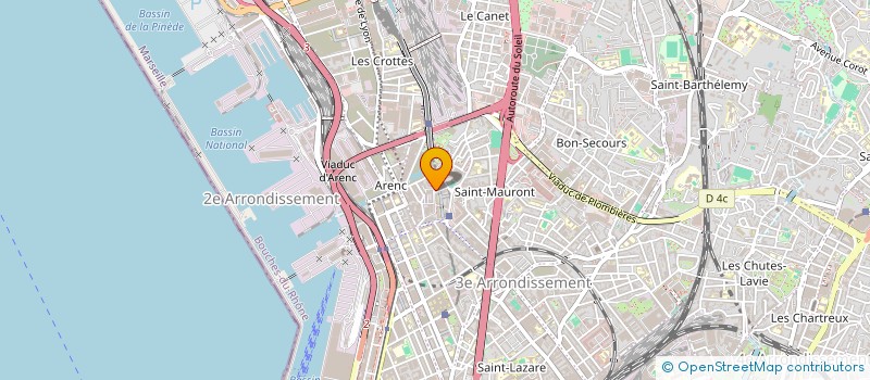 localisation de l'entreprise MONSIEUR DANIEL BIDEL  MARSEILLE