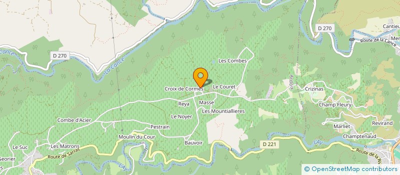 localisation de l'entreprise MONSIEUR DANIEL BIENNIER  ARDOIX