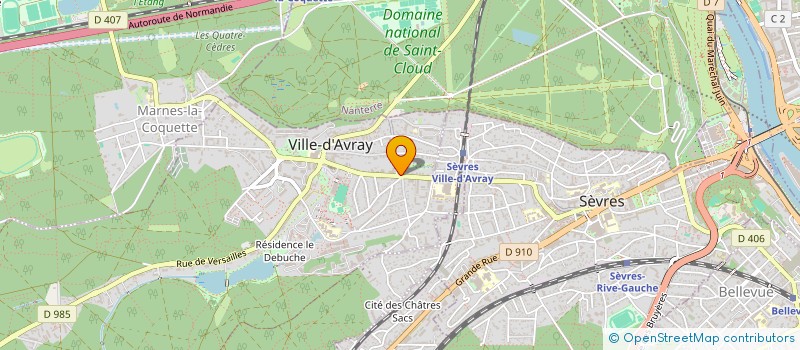 localisation de l'entreprise MONSIEUR DANIEL BIERRE à VILLE-D'AVRAY