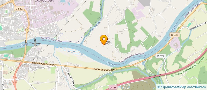 localisation de l'entreprise MONSIEUR DANIEL BIHLET  SAINT-PAUL-LES-ROMANS