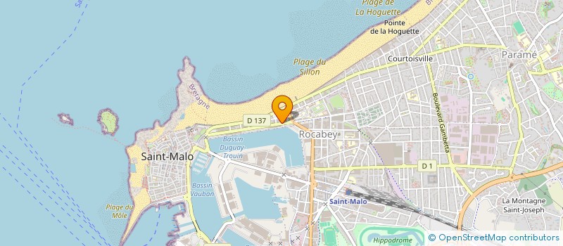 localisation de l'entreprise MONSIEUR DANIEL BILHEU  SAINT-MALO