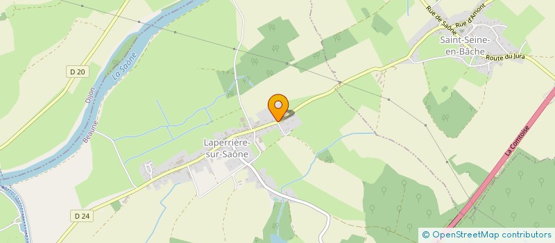 localisation de l'entreprise MONSIEUR DANIEL BILLETTE à LAPERRIERE-SUR-SAONE