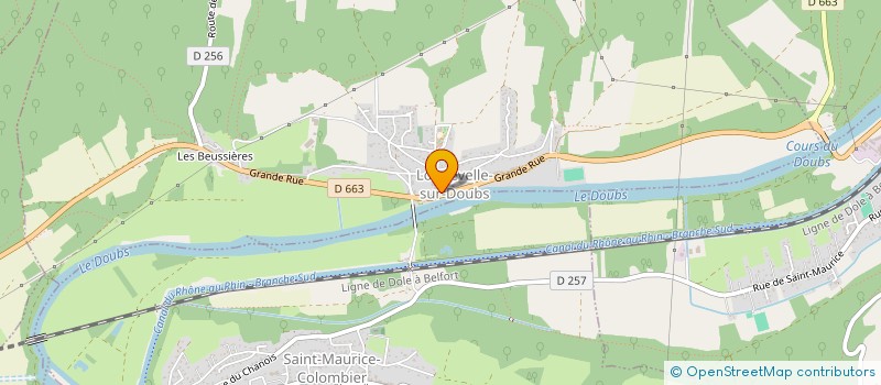 localisation de l'entreprise MONSIEUR DANIEL BILLOD  LONGEVELLE-SUR-DOUBS