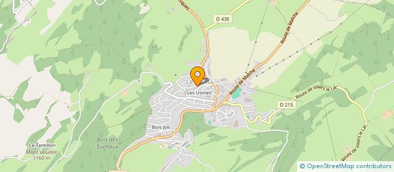 localisation de l'entreprise MONSIEUR DANIEL BILLOD LAILLET  LES FINS