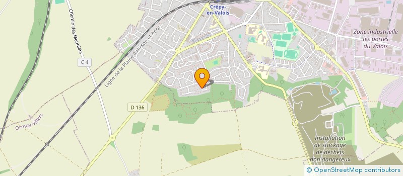localisation de l'entreprise MONSIEUR DANIEL BINESTI  CREPY-EN-VALOIS
