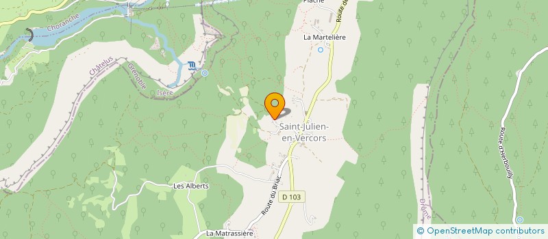 localisation de l'entreprise MONSIEUR DANIEL BLANC  SAINT-JULIEN-EN-VERCORS