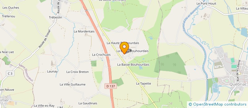 localisation de l'entreprise MONSIEUR DANIEL BLANCHARD  SAINT-DOMINEUC