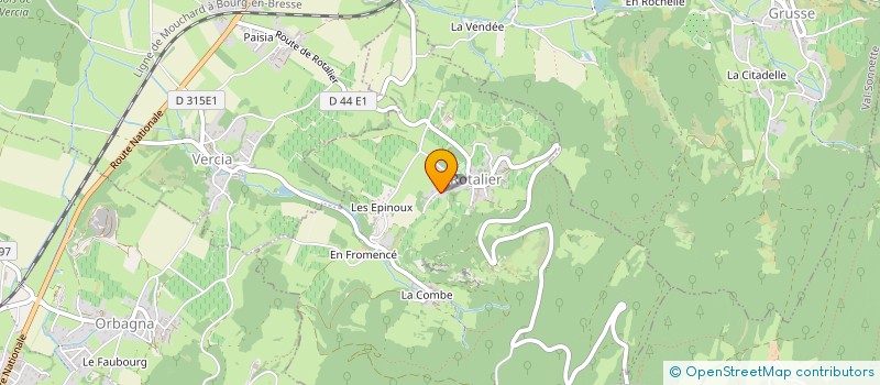 localisation de l'entreprise MONSIEUR DANIEL BLANCHON  ROTALIER