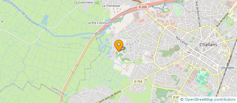 localisation de l'entreprise MONSIEUR DANIEL BLANDINEAU à CHALLANS