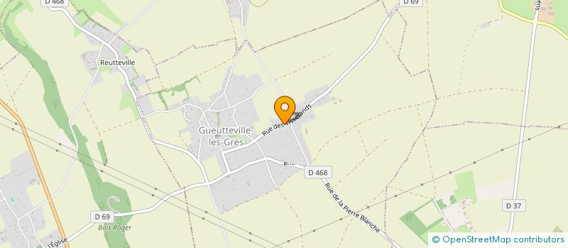 localisation de l'entreprise MONSIEUR DANIEL BLANQUET  GUEUTTEVILLE-LES-GRES