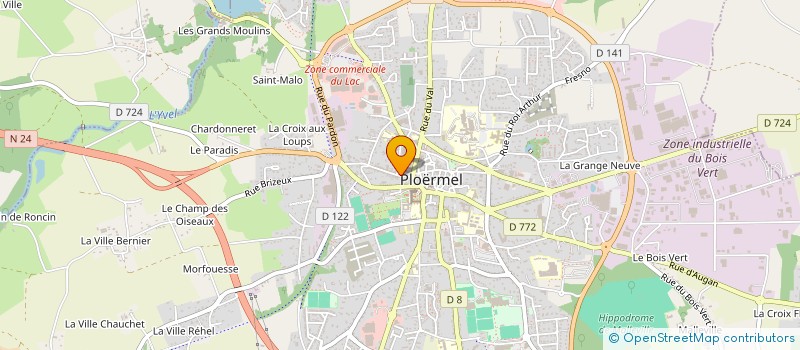 localisation de l'entreprise MONSIEUR DANIEL BLORET à PLOERMEL