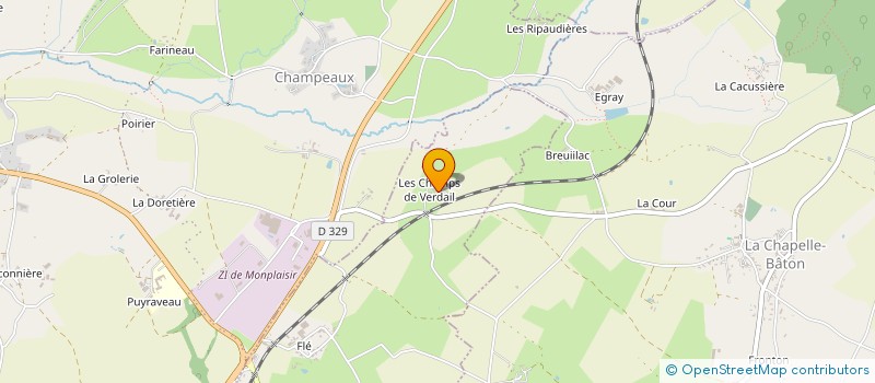 localisation de l'entreprise MONSIEUR DANIEL BLUTEAU  SAINT-CHRISTOPHE-SUR-ROC