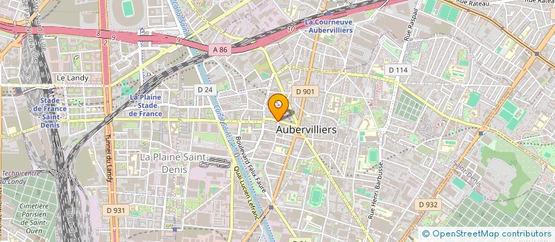 localisation de l'entreprise MONSIEUR DANIEL BOCK à AUBERVILLIERS