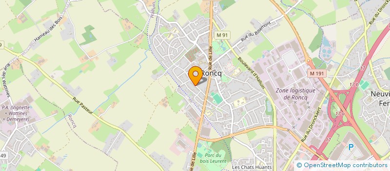 localisation de l'entreprise MONSIEUR DANIEL BOEGLY à RONCQ