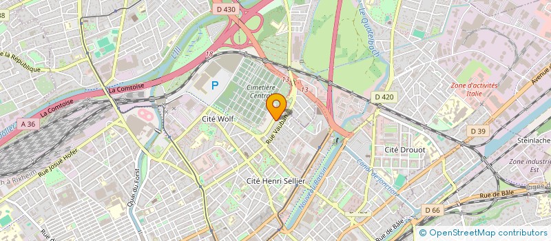 localisation de l'entreprise MONSIEUR DANIEL BOESINGER  MULHOUSE