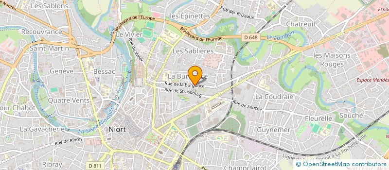 localisation de l'entreprise MONSIEUR DANIEL BOEUF  NIORT