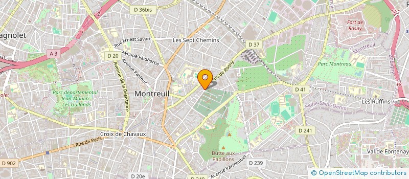 localisation de l'entreprise MONSIEUR DANIEL BOISCUVIER à MONTREUIL