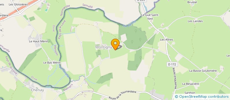 localisation de l'entreprise MONSIEUR DANIEL BOITTIN  VILLENEUVE-EN-PERSEIGNE