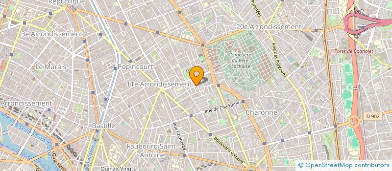 localisation de l'entreprise MONSIEUR DANIEL BONDER  PARIS