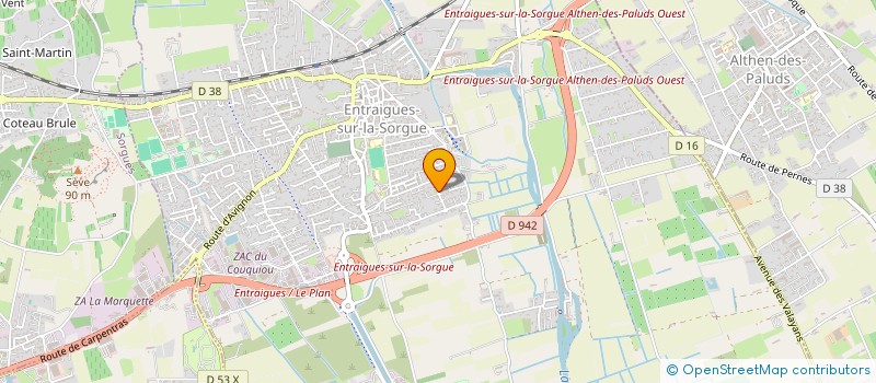 localisation de l'entreprise MONSIEUR DANIEL BONET  ENTRAIGUES-SUR-LA-SORGUE