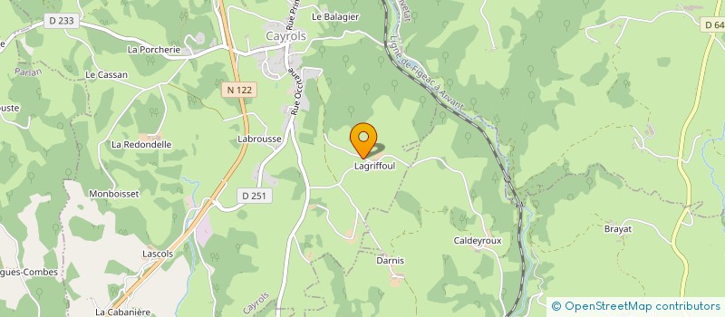 localisation de l'entreprise MONSIEUR DANIEL BONHOURE à CAYROLS