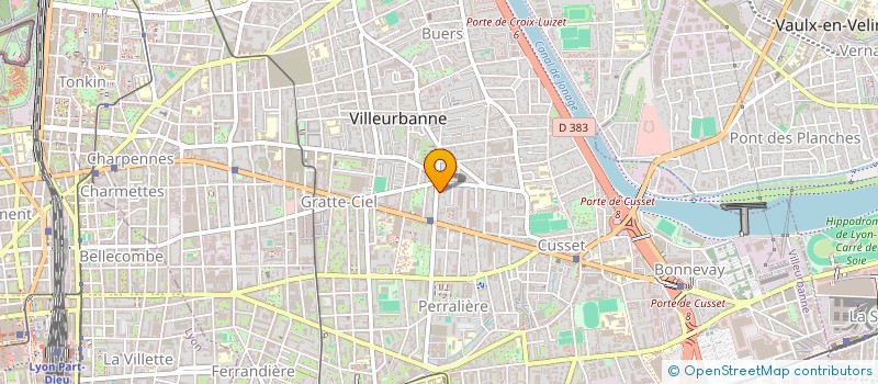 localisation de l'entreprise MONSIEUR DANIEL BONNABEAU  VILLEURBANNE