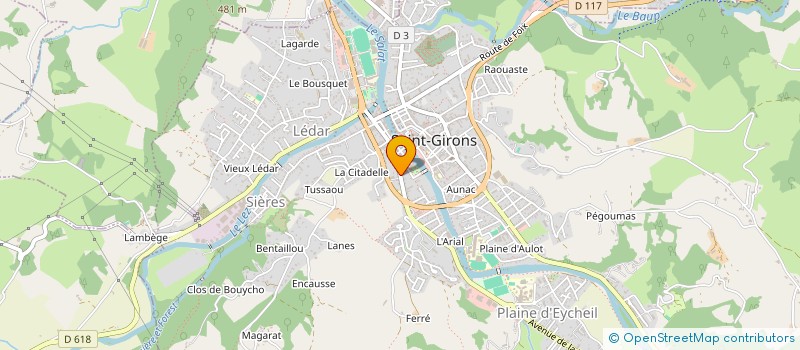 localisation de l'entreprise MONSIEUR DANIEL BONNET à SAINT-GIRONS