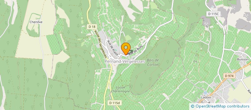 localisation de l'entreprise MONSIEUR DANIEL BONVALOT  PERNAND-VERGELESSES