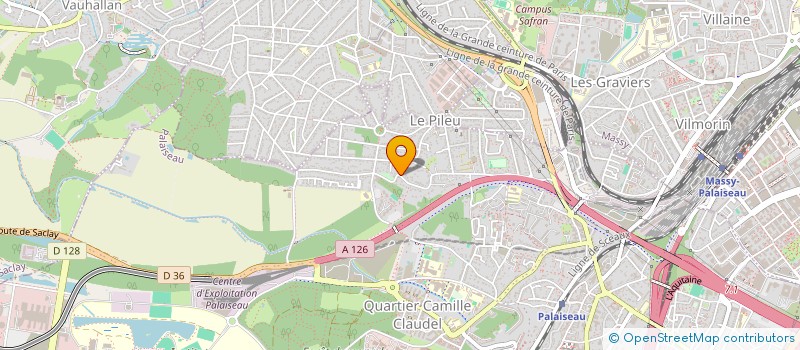 localisation de l'entreprise MONSIEUR DANIEL BORDA  PALAISEAU