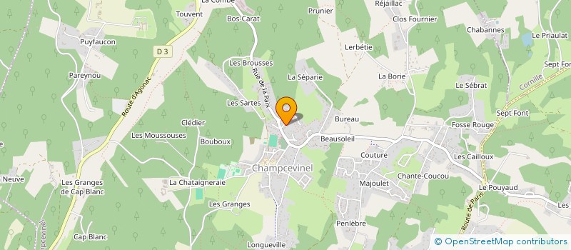 localisation de l'entreprise MONSIEUR DANIEL BORDAS  BOULAZAC ISLE MANOIRE