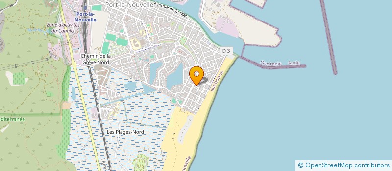 localisation de l'entreprise MONSIEUR DANIEL BORDES  PORT-LA-NOUVELLE