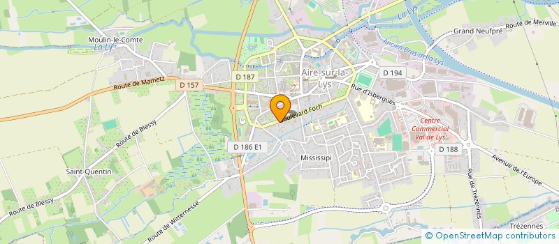 localisation de l'entreprise MONSIEUR DANIEL BOROWIAK  AIRE-SUR-LA-LYS