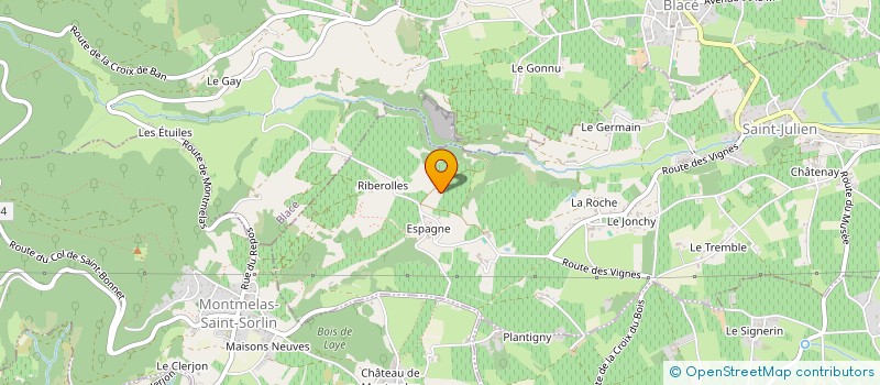 localisation de l'entreprise MONSIEUR DANIEL BOUCHACOURD à SAINT-JULIEN