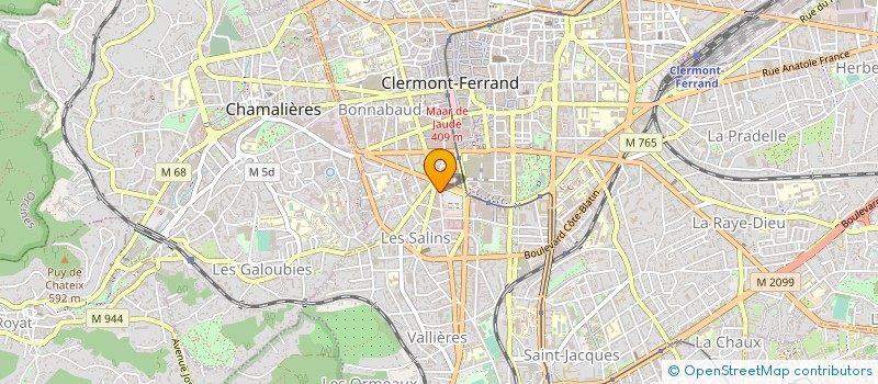 localisation de l'entreprise MONSIEUR DANIEL BOUCHARDY à CLERMONT-FERRAND