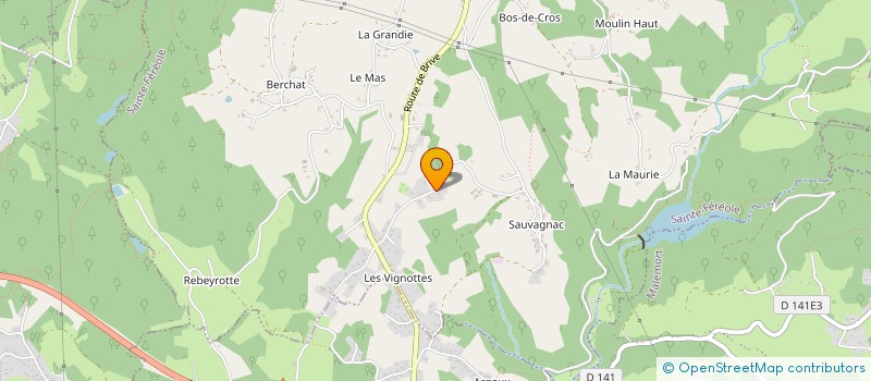 localisation de l'entreprise MONSIEUR DANIEL BOUCHAREL  SAINTE FEREOLE