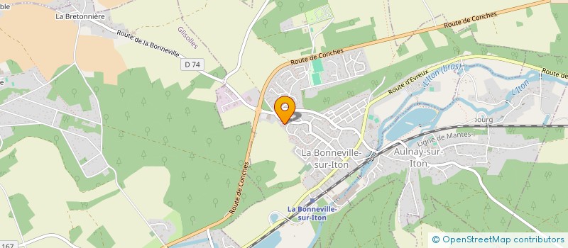 localisation de l'entreprise MONSIEUR DANIEL BOUCHER  LA BONNEVILLE-SUR-ITON